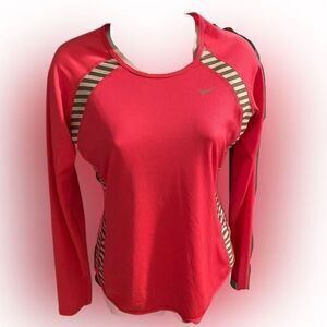 Nike DryFit Top - S pink /black /white.  ,polyester spandex